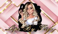 Lips-themed promotional design